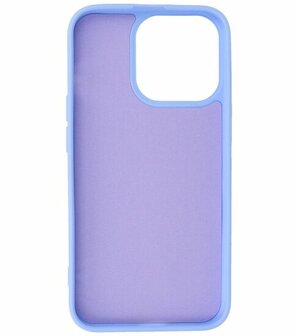 iPhone 15 Pro Hoesje - 2.0mm Dikke Fashion Telefoonhoesje Backcover - Paars