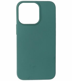 iPhone 15 Pro Hoesje - 2.0mm Dikke Fashion Telefoonhoesje Backcover - Donker Groen