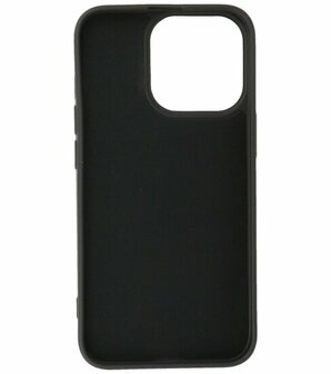 iPhone 15 Pro Max Hoesje - 2.0mm Dikke Fashion Telefoonhoesje Backcover - Zwart