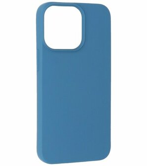 iPhone 15 Pro Max Hoesje - 2.0mm Dikke Fashion Telefoonhoesje Backcover - Navy