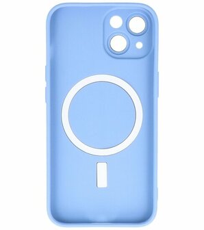 MagSafe Hoesje met Camera Beschermer voor iPhone 15 Blauw