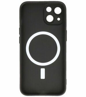 MagSafe Hoesje met Camera Beschermer voor iPhone 15 Plus Zwart