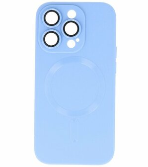 MagSafe Hoesje met Camera Beschermer voor iPhone 15 Pro Max Blauw