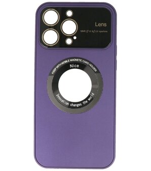 Prime Magsafe Case met Camera Beschermer voor iPhone 15 Pro Max Purple