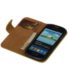 Lace Groen Samsung Galaxy S3 Mini VE Book/Wallet Case/Cover