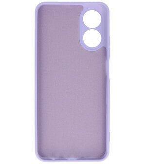 Oppo A38 Hoesje Fashion Backcover Telefoonhoesje Paars