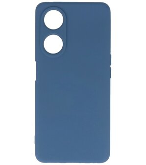 Oppo A98 5G Hoesje Fashion Backcover Telefoonhoesje Navy