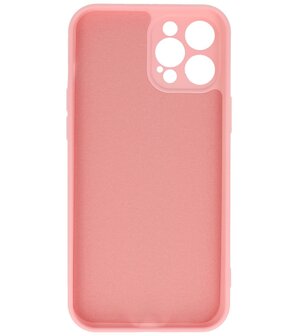 2.0mm Dikke Fashion Telefoonhoesje Backcover - Siliconen Hoesje - iPhone 12 Pro Max - Roze