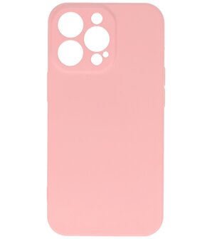 iPhone 13 Pro Hoesje - 2.0mm Dikke Fashion Telefoonhoesje Backcover - Roze