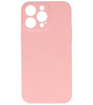 iPhone 14 Pro Max Hoesje - 2.0mm Dikke Fashion Telefoonhoesje Backcover - Roze