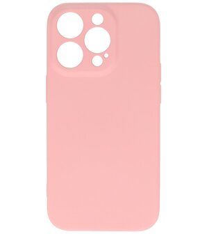 iPhone 15 Pro Hoesje - 2.0mm Dikke Fashion Telefoonhoesje Backcover - Roze