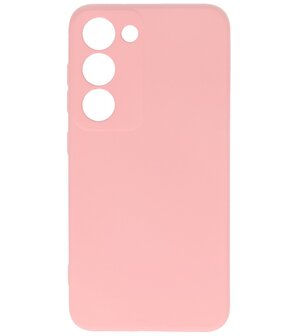 2.0mm Dikke Fashion Telefoonhoesje Siliconen Hoesje voor de Samsung Galaxy S23 - Roze