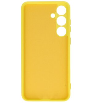 Samsung Galaxy S24 Plus - S25 Plus Hoesje Fashion Backcover Telefoonhoesje Geel