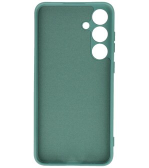 Samsung Galaxy S24 Plus Hoesje Fashion Backcover Telefoonhoesje Donker Groen