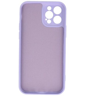 2.0mm Dikke Fashion Telefoonhoesje Backcover - Siliconen Hoesje - iPhone 12 - iPhone 12 Pro - Paars