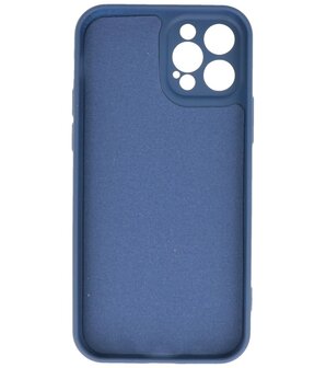 2.0mm Dikke Fashion Telefoonhoesje Backcover - Siliconen Hoesje - iPhone 12  - iPhone 12  Pro Navy