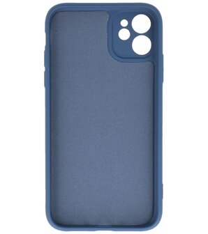 2.0mm Dikke Fashion Telefoonhoesje - Siliconen Hoesje voor iPhone 11 Pro Max - Navy