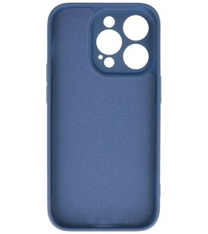 iPhone 14 Pro Hoesje - 2.0mm Dikke Fashion Telefoonhoesje Backcover - Navy