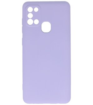 Fashion Backcover Telefoonhoesje voor Samsung Galaxy A21s - Paars
