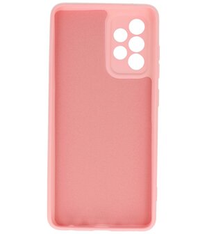 2.0mm Dikke Fashion Backcover Telefoonhoesje voor Samsung Galaxy A52 / A52 5G - Roze