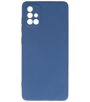 Fashion Backcover Telefoonhoesje voor Samsung Galaxy A71 - Navy