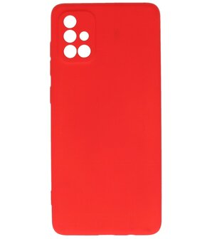 Fashion Backcover Telefoonhoesje voor Samsung Galaxy A71 - Rood