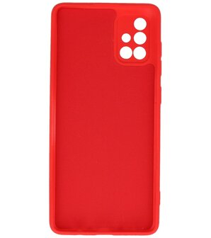 Fashion Backcover Telefoonhoesje voor Samsung Galaxy A71 - Rood