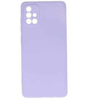 Fashion Backcover Telefoonhoesje voor Samsung Galaxy A71 - Paars