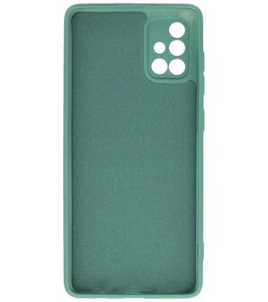 Fashion Backcover Telefoonhoesje voor Samsung Galaxy A71 - Donker Groen