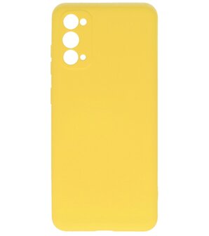 Fashion Backcover Telefoonhoesje voor Samsung Galaxy S20 - Geel