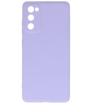 2.0mm Dikke Fashion Telefoonhoesje Backcover - Siliconen Hoesje - Samsung Galaxy S20 FE- Paars