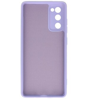 2.0mm Dikke Fashion Telefoonhoesje Backcover - Siliconen Hoesje - Samsung Galaxy S20 FE- Paars