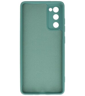 2.0mm Dikke Fashion Telefoonhoesje Backcover - Siliconen Hoesje - Samsung Galaxy S20 FE - Army Green