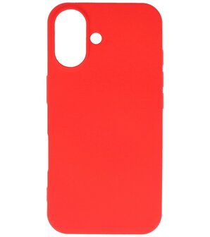 Fashion Color TPU Hoesje voor iPhone 16 Rood