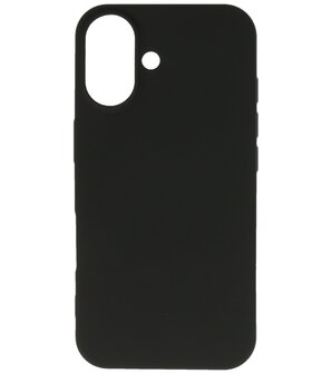 Fashion Color TPU Hoesje voor iPhone 16 Plus Zwart