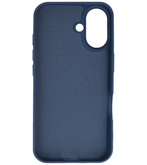 Fashion Color TPU Hoesje voor iPhone 16 Plus Navy