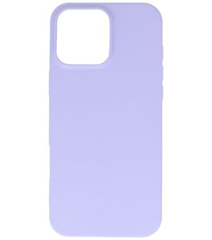 Fashion Color TPU Hoesje voor iPhone 16 Pro Max Paars