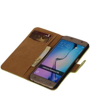 Samsung Galaxy Grand Max Lace Booktype Wallet Hoesje Groen