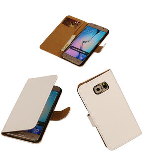 Samsung Galaxy Grand Max Effen Booktype Wallet Hoesje Wit