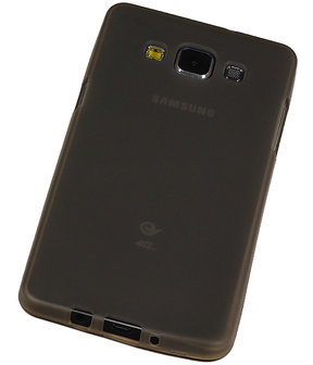 Samsung Galaxy A5 TPU Hoesje Transparant Grijs &ndash; Back Case Bumper Hoes Cover