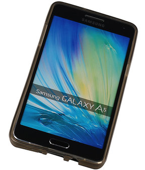 Samsung Galaxy A5 TPU Hoesje Transparant Grijs &ndash; Back Case Bumper Hoes Cover
