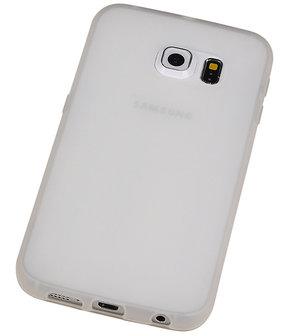 Samsung Galaxy S6 edge TPU Hoesje Transparant Wit