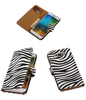 Zebra Bookcover Hoesje Samsung Galaxy E7