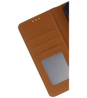 iPhone 16 Pro Max Hoesje Book Case Portemonnee Telefoonhoesje - Navy