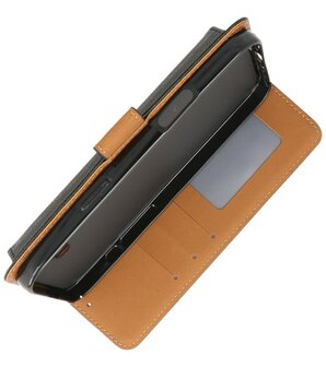 iPhone 16 Plus Hoesje Book Case Portemonnee Telefoonhoesje - Zwart