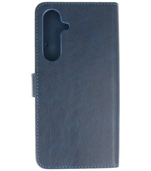 Samsung Galaxy S24 &amp; S25 Hoesje Book Case Portemonnee Telefoonhoesje - Navy