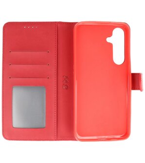 Samsung Galaxy S24 &amp; S25 Hoesje Book Case Portemonnee Telefoonhoesje - Rood