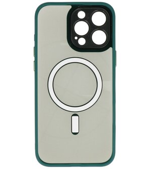 Magsafe Aluminium Camera Beschermer Hoesje voor iPhone 16 Pro Max Donker Groen