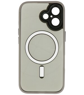 Magsafe Aluminium Camera Beschermer Hoesje voor iPhone 16 Grijs