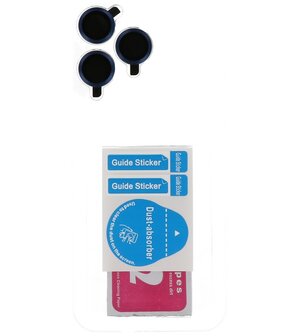 Magsafe Mat Transparant - Camera Beschermer Case met Staande Functie voor iPhone 16 Pro Max Blauw
